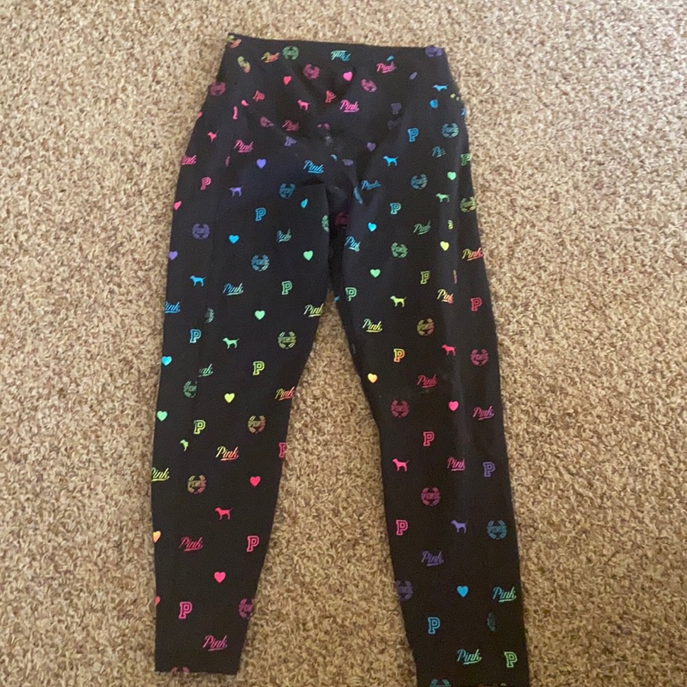 Pink pants yoga